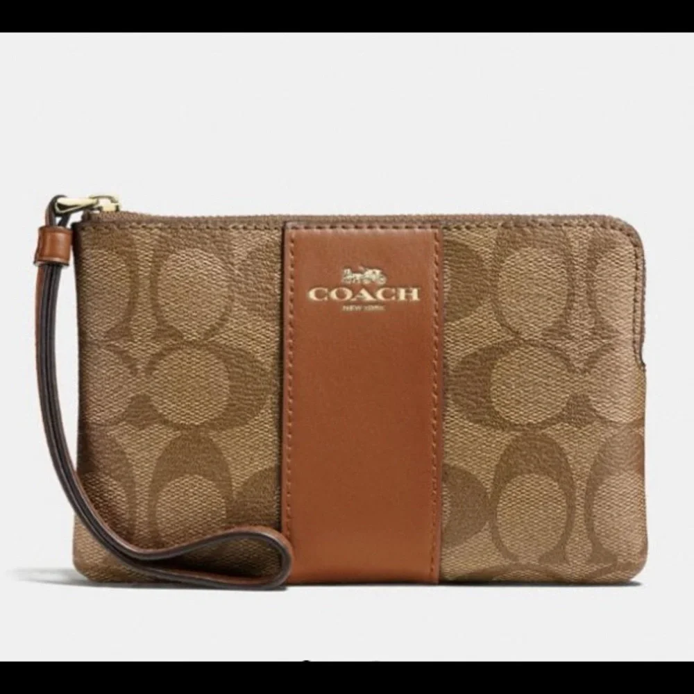 Coach Corner Zip Wristlet - Picture 5 of 6